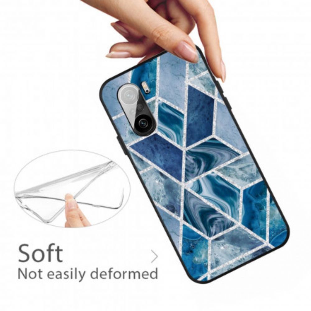 Handyhülle Für Xiaomi Mi 11i 5G / Poco F3 Glitzermarmor
