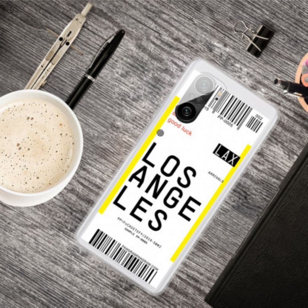 Hülle Für Xiaomi Mi 11i 5G / Poco F3 Bordkarte Nach Los Angeles