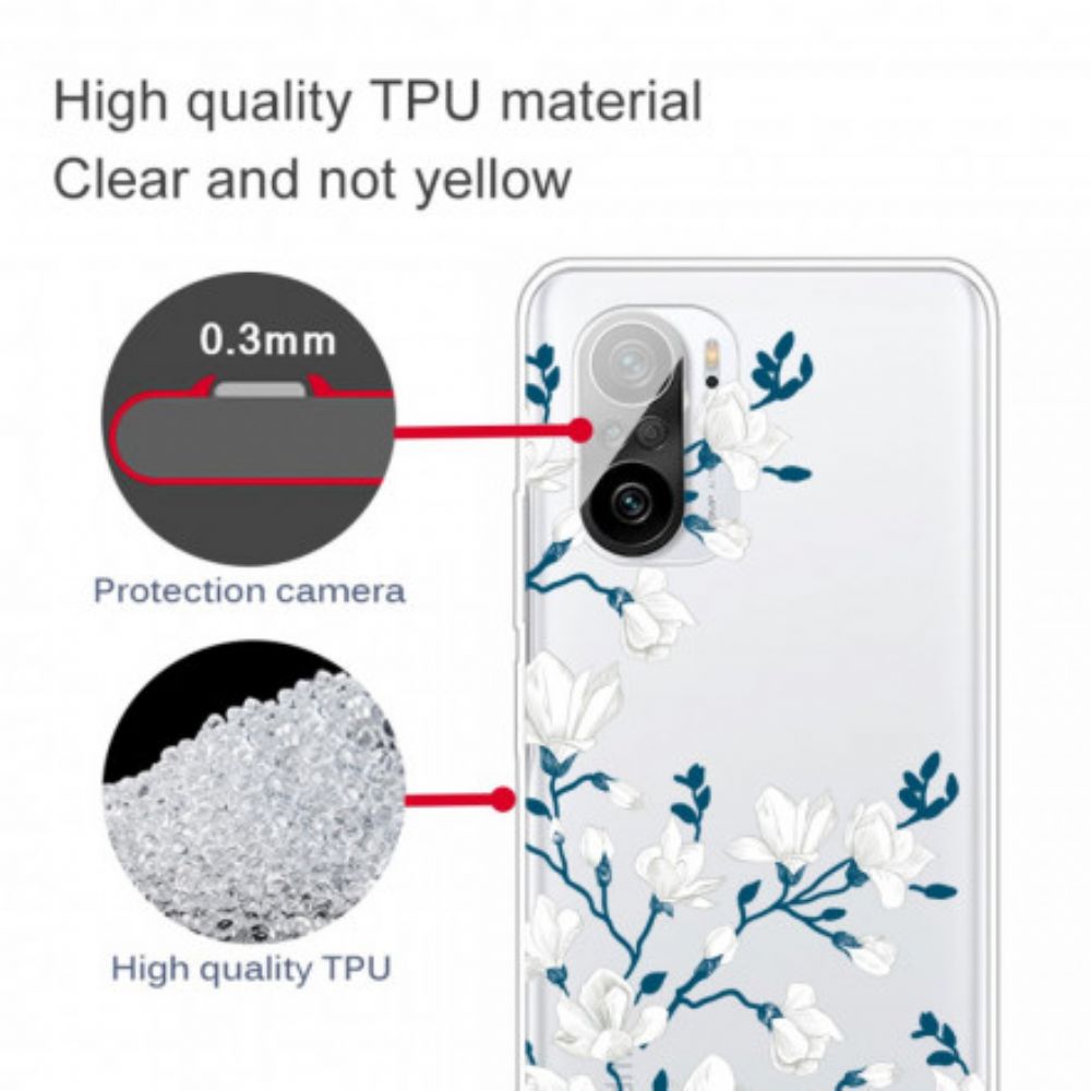 Hülle Für Xiaomi Mi 11i 5G / Poco F3 Weiße Blumen