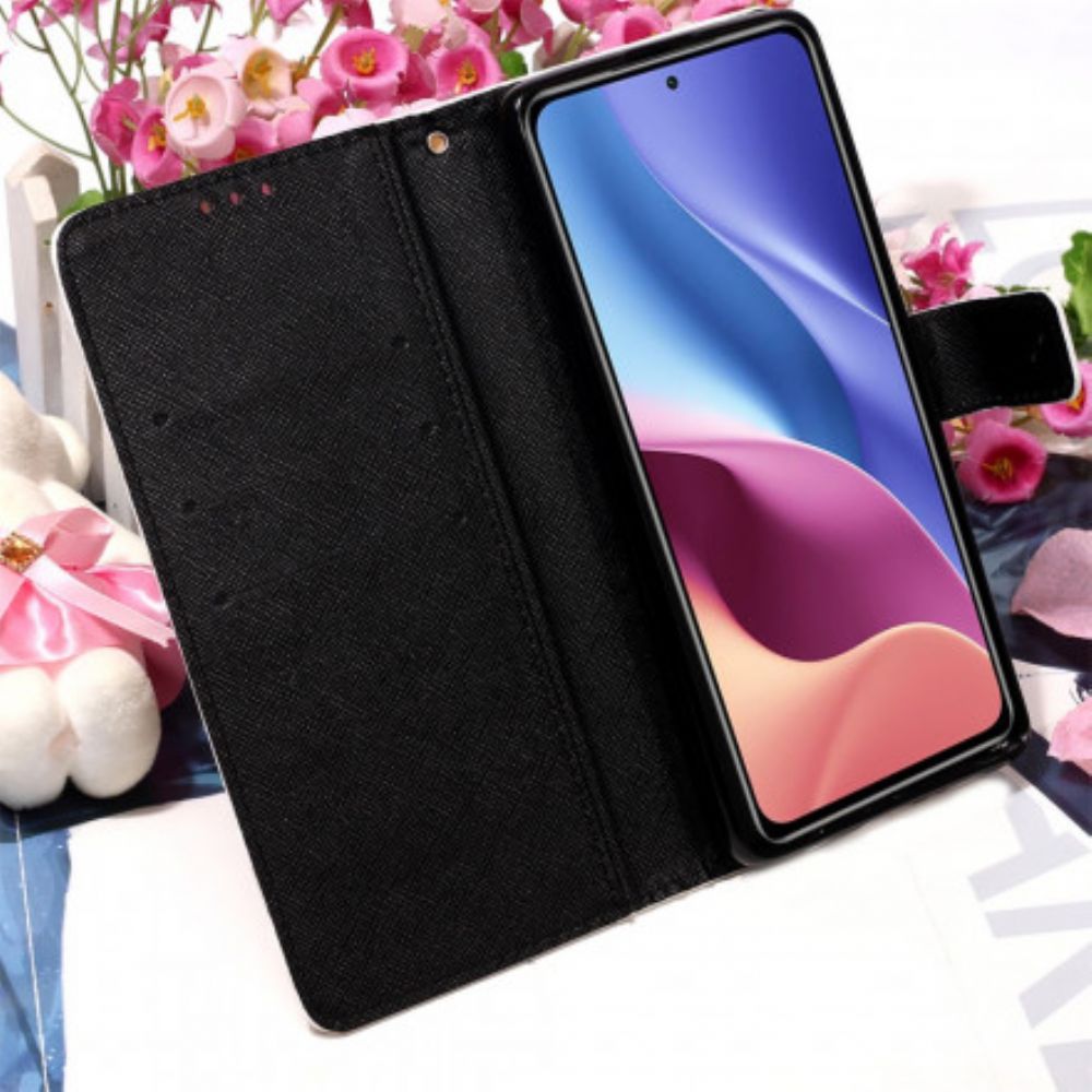 Lederhüllen Für Xiaomi Mi 11i 5G / Poco F3 Blumenschädel
