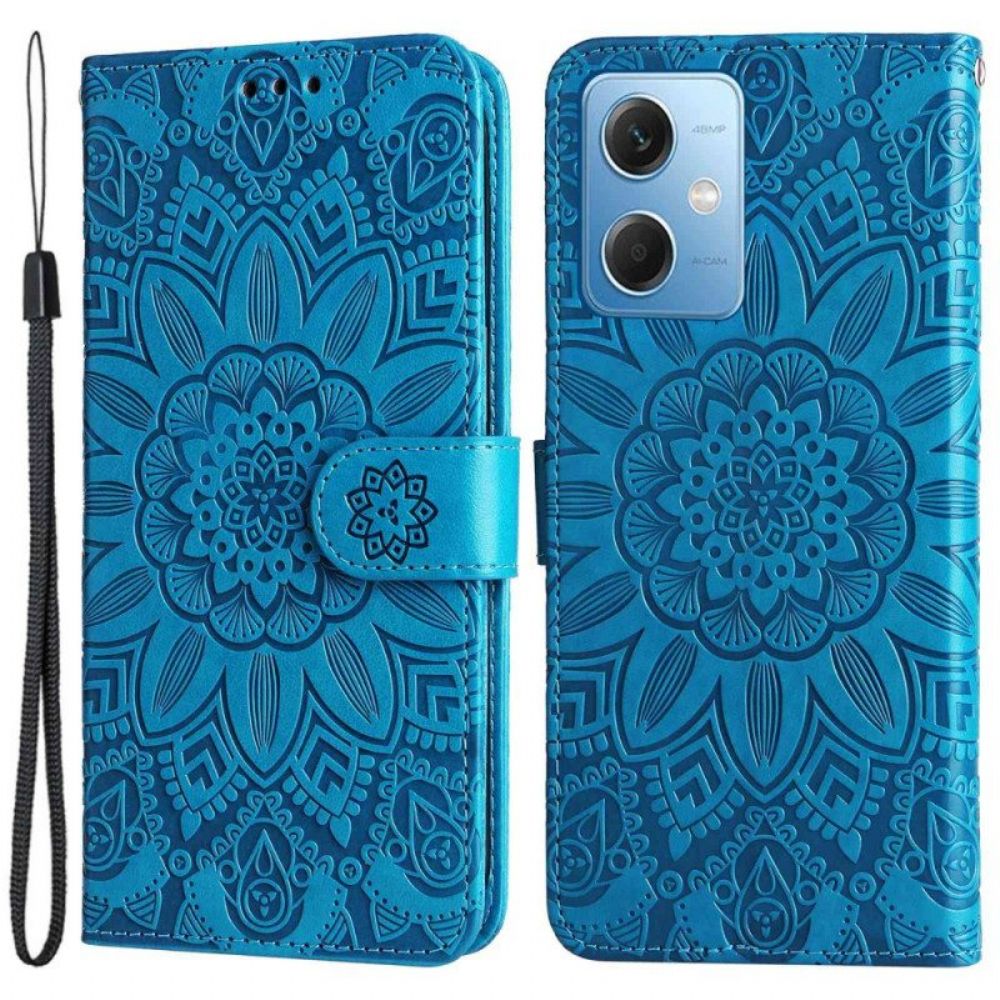 Lederhüllen Für Poco X5 5G Mit Kordel Mandala-dekoration Mit Riemen