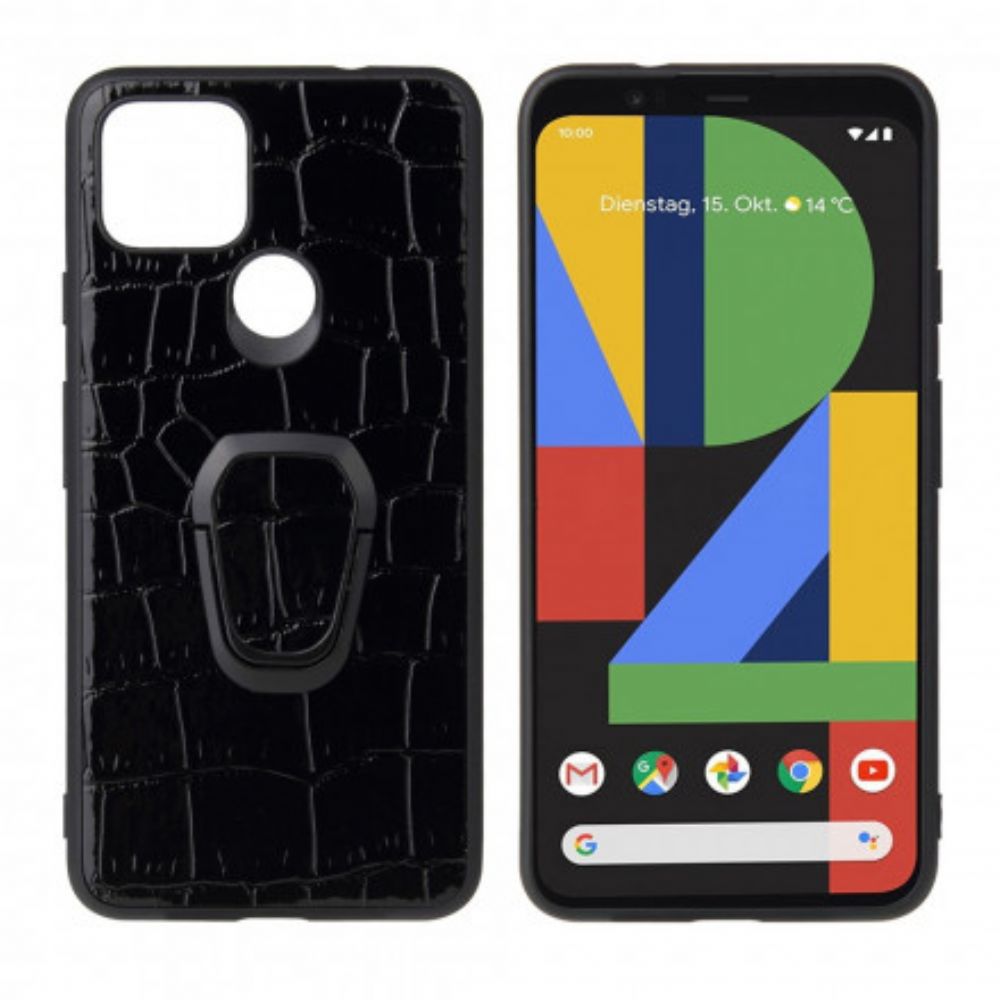 Hülle Für Google Pixel 4A 5G Krokodil-ring-halterung