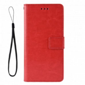 Flip Case Für Moto G10 / G30 Auffälliges Kunstleder