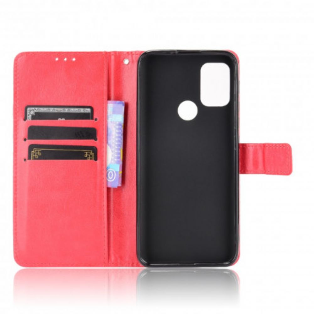 Flip Case Für Moto G10 / G30 Auffälliges Kunstleder