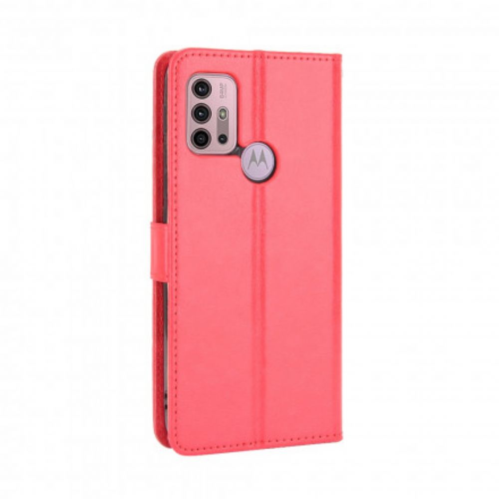 Flip Case Für Moto G10 / G30 Auffälliges Kunstleder