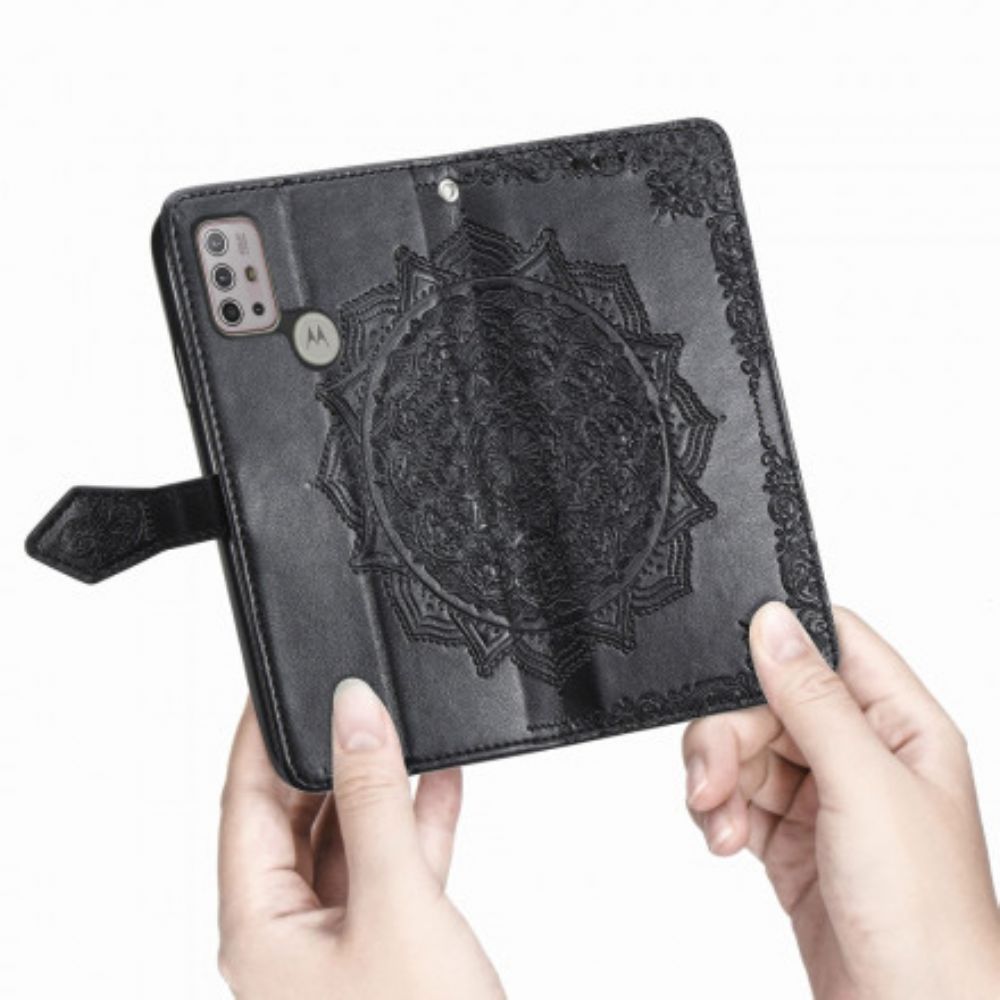 Lederhüllen Für Moto G10 / G30 Mandala Aus Dem Mittelalter