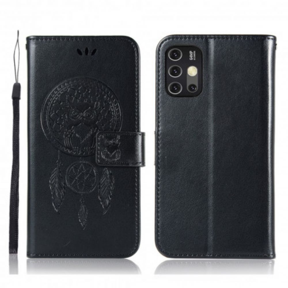 Lederhüllen Für Moto G10 / G30 Verträumte Eule