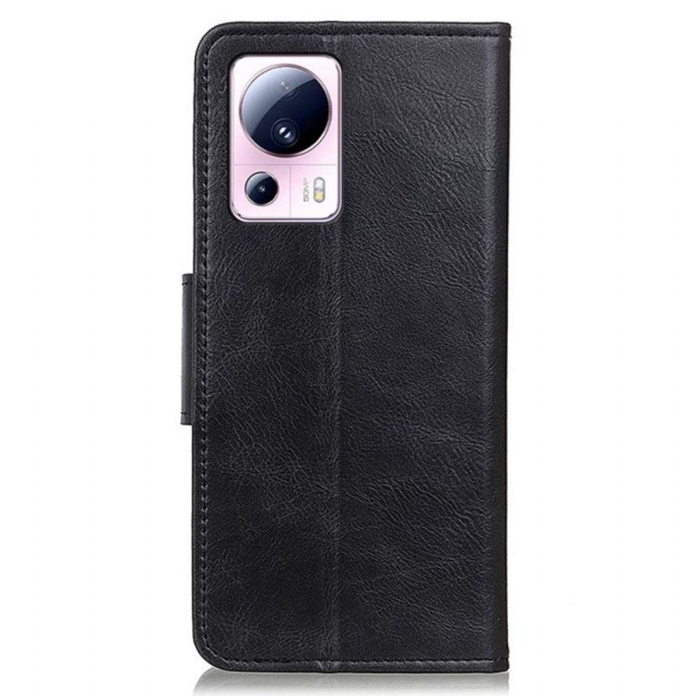 Flip Case Für Xiaomi 13 Lite Stil Lederverschluss Umkehrbar