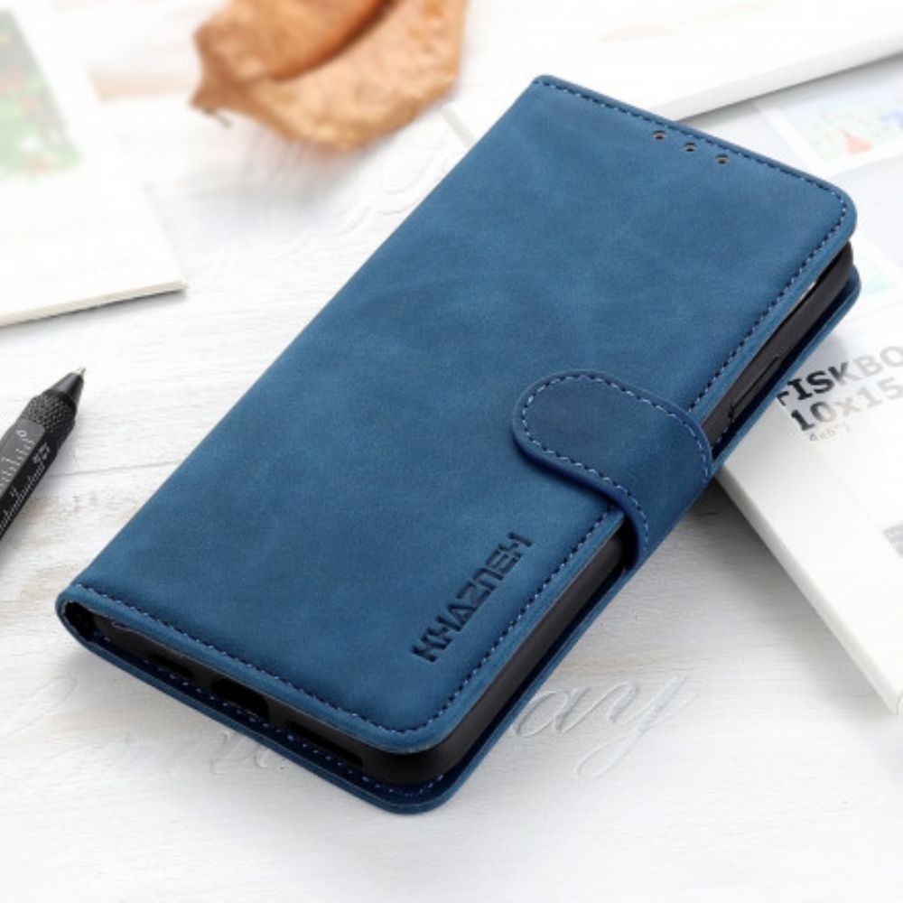 Flip Case Für Oppo Find X3 / X3 Pro Matter Vintage-leder-effekt Khazneh