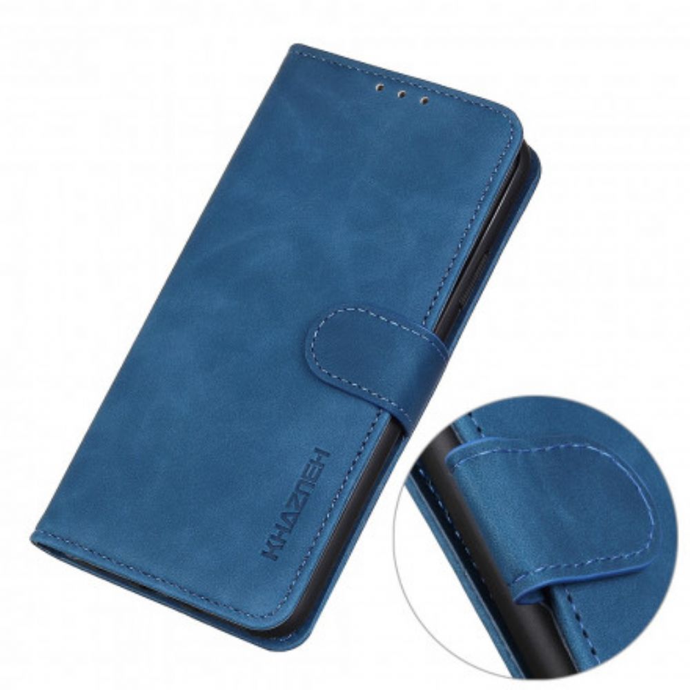 Flip Case Für Oppo Find X3 / X3 Pro Matter Vintage-leder-effekt Khazneh