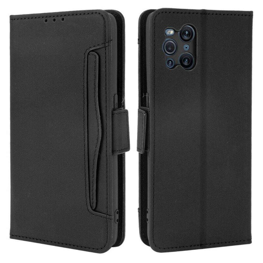 Lederhüllen Für Oppo Find X3 / X3 Pro Erstklassige Multi-karte