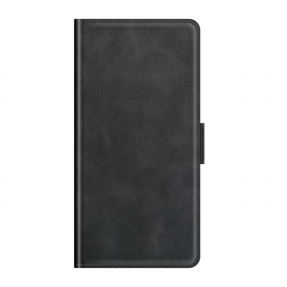 Lederhüllen Für Oppo Find X3 / X3 Pro Flip Case Klassische Doppelklappe