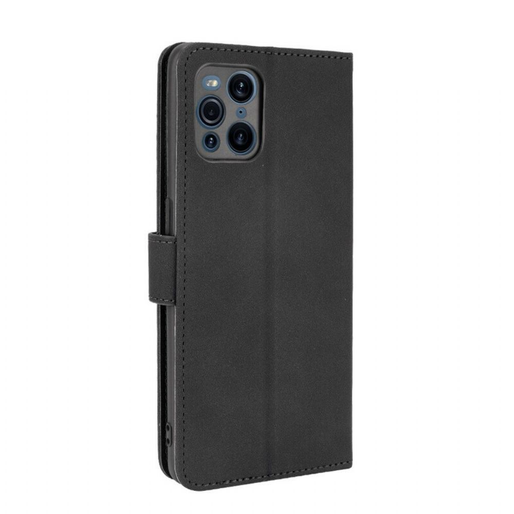 Lederhüllen Für Oppo Find X3 / X3 Pro Hautberührung
