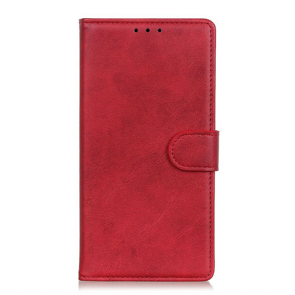 Lederhüllen Für Oppo Find X3 / X3 Pro Matter Vintage-leder-effekt