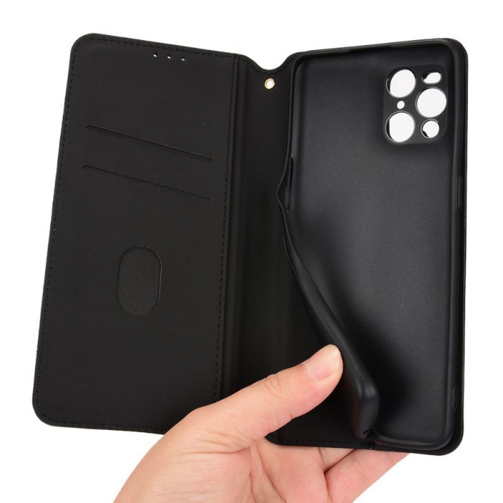 Schutzhülle Für Oppo Find X3 / X3 Pro Flip Case Diamant-leder-effekt