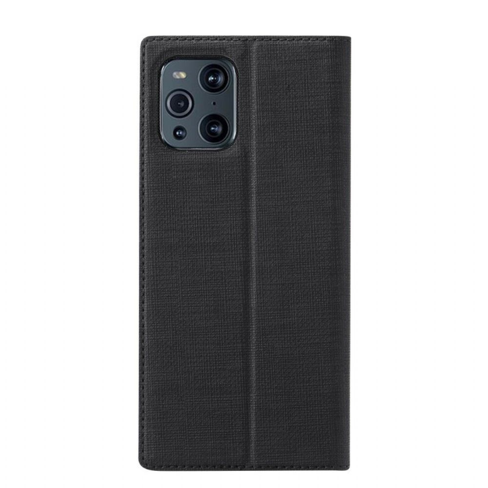 Schutzhülle Für Oppo Find X3 / X3 Pro Flip Case Vili Dmx Texturiert