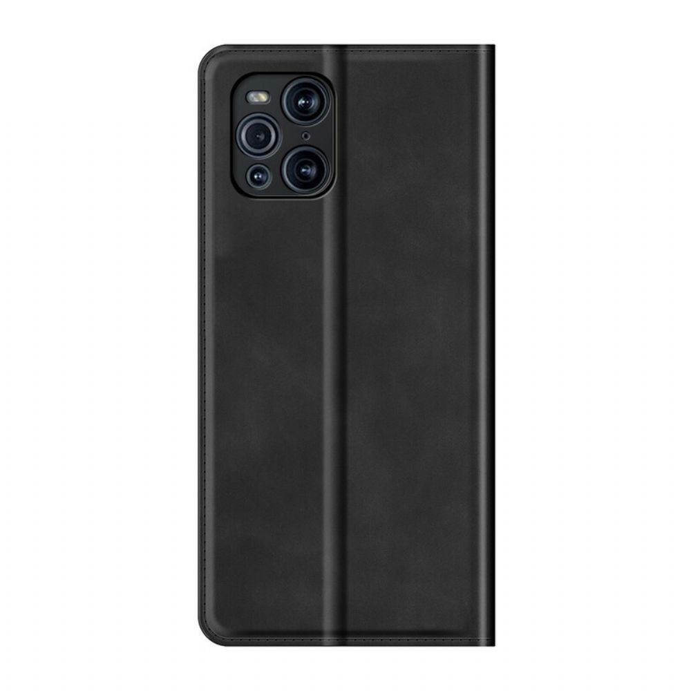 Schutzhülle Für Oppo Find X3 / X3 Pro Flip Case Weicher Ledereffekt