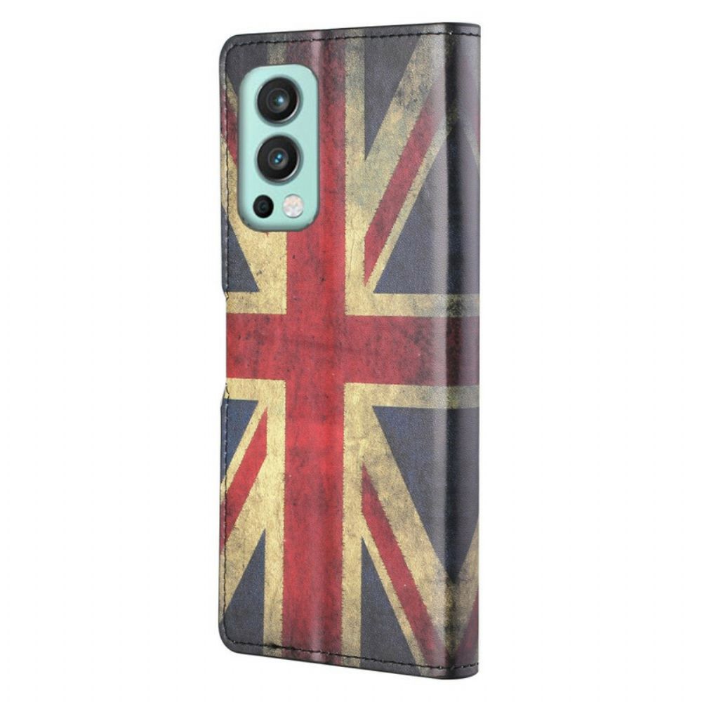 Flip Case Für OnePlus Nord 2 5G England-flagge