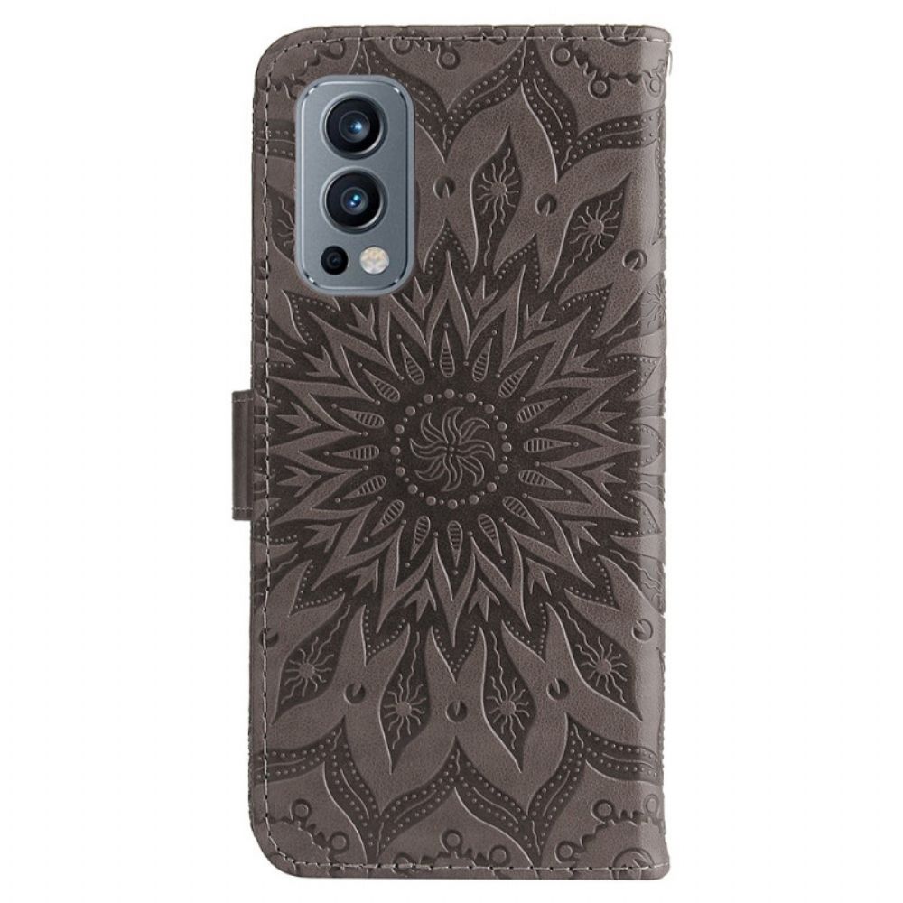 Flip Case Für OnePlus Nord 2 5G Sonnenblume