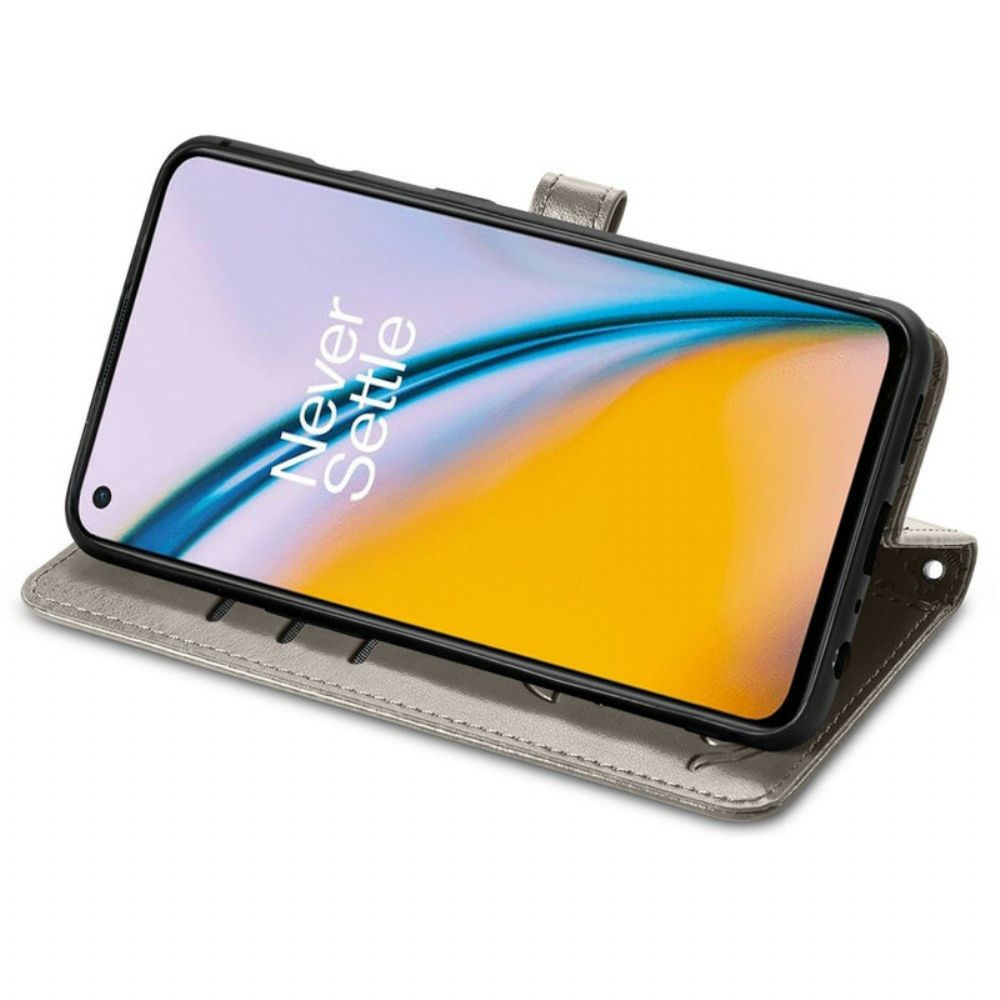 Lederhüllen Für OnePlus Nord 2 5G Animierte Tiere