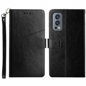 Lederhüllen Für OnePlus Nord 2 5G Geo Y Design Leather Style