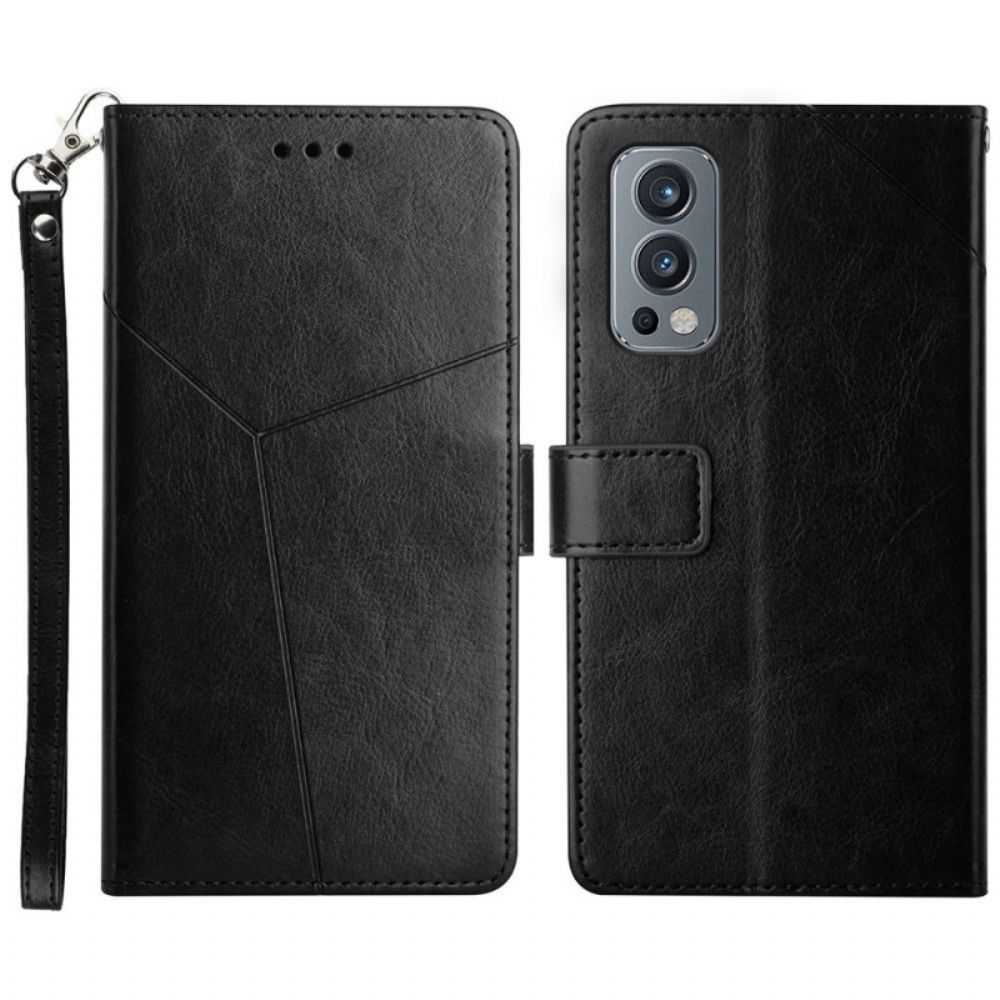 Lederhüllen Für OnePlus Nord 2 5G Geo Y Design Leather Style