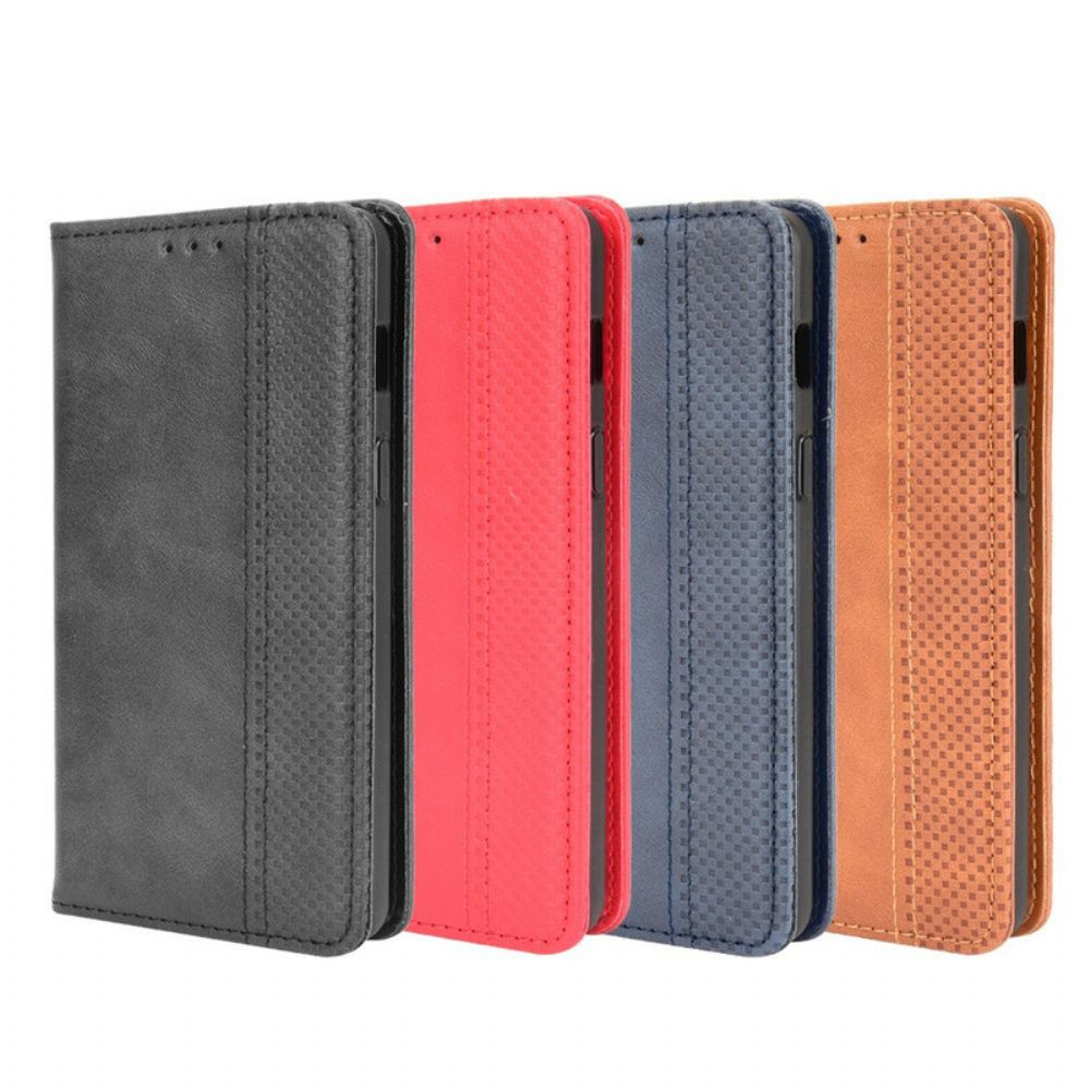 Schutzhülle Für OnePlus Nord 2 5G Flip Case Gestylter Vintage-leder-effekt