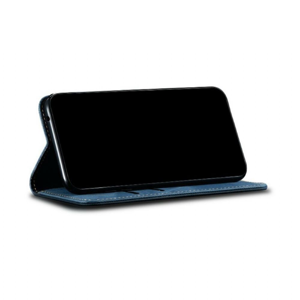 Schutzhülle Für OnePlus Nord 2 5G Flip Case Jeans-textur Aus Lederimitat