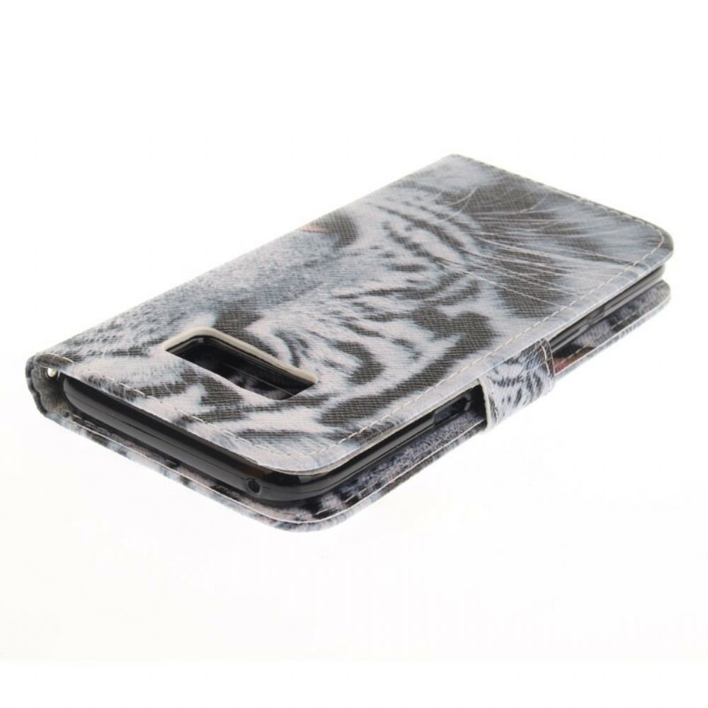 Flip Case Für Samsung Galaxy S8 Tigergesicht