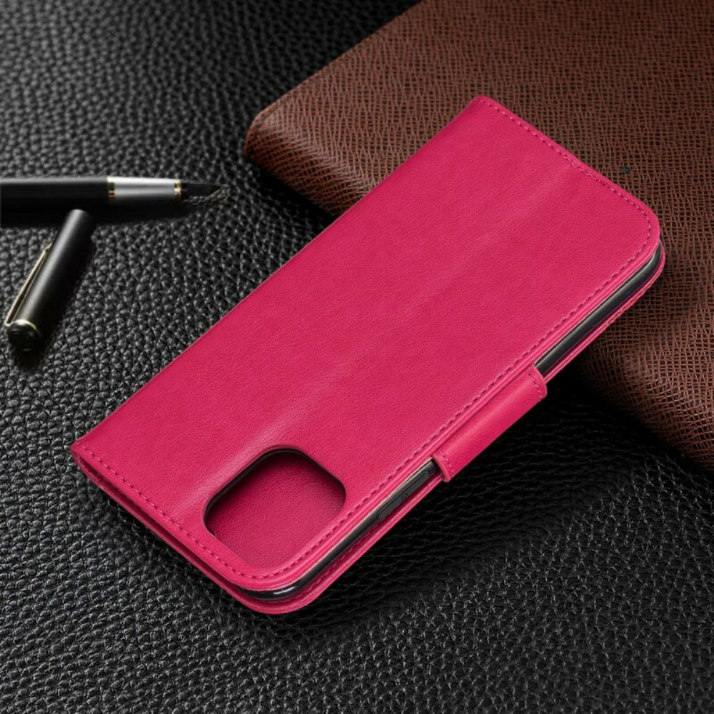 Flip Case Für iPhone 11 Pro Mit Kordel Mit Schmetterlingen Bedruckter Riemen