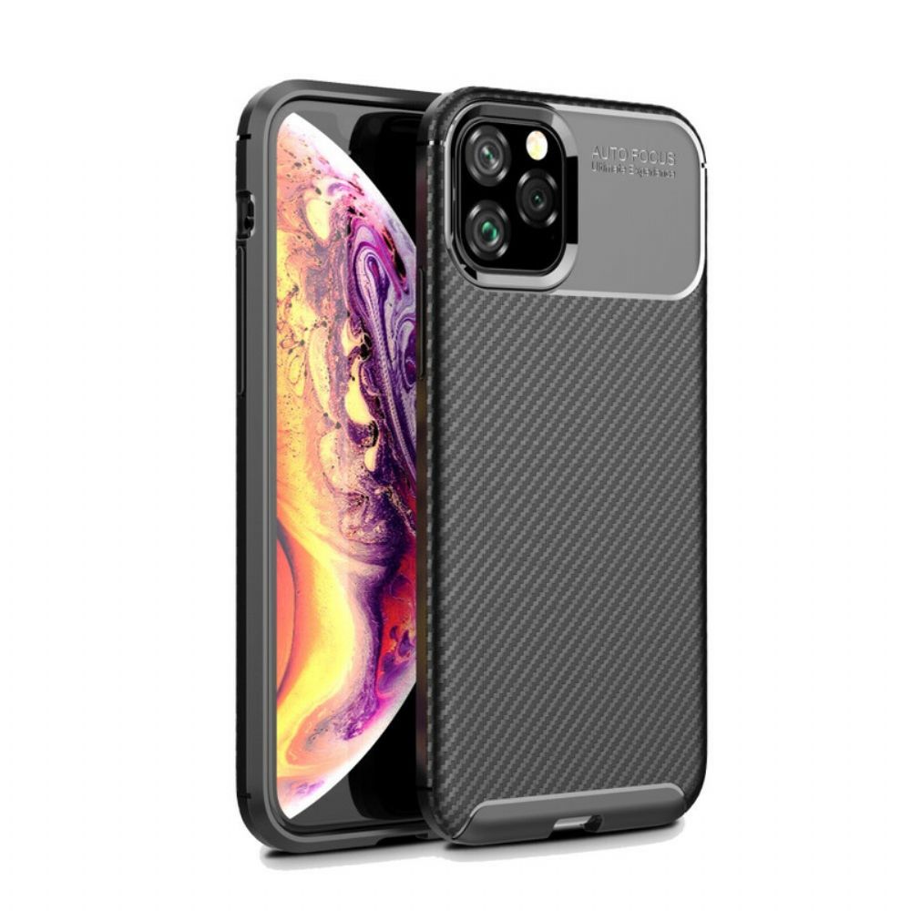 Handyhülle Für iPhone 11 Pro Flexible Kohlefaserstruktur