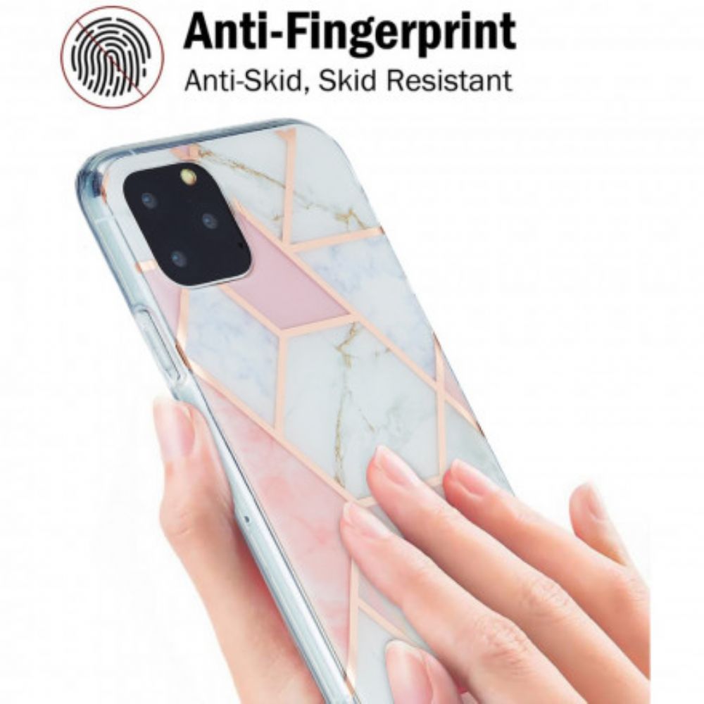 Hülle Für iPhone 11 Pro Auffälliger Geometrischer Marmor