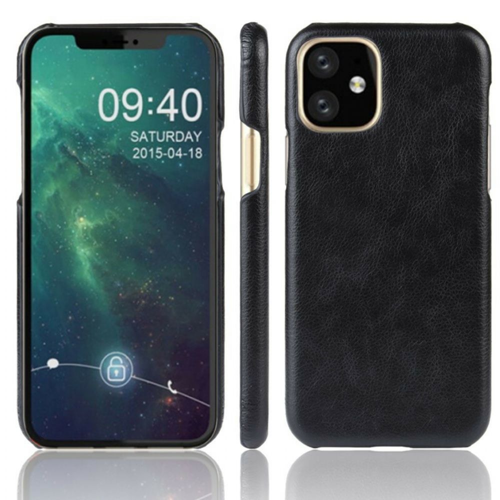 Hülle Für iPhone 11 Pro Lichi-leder-effekt