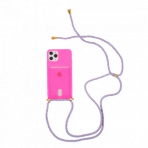 Hülle Für iPhone 11 Pro Mit Kordel Mit Kordelzug Mit Kartenhalter