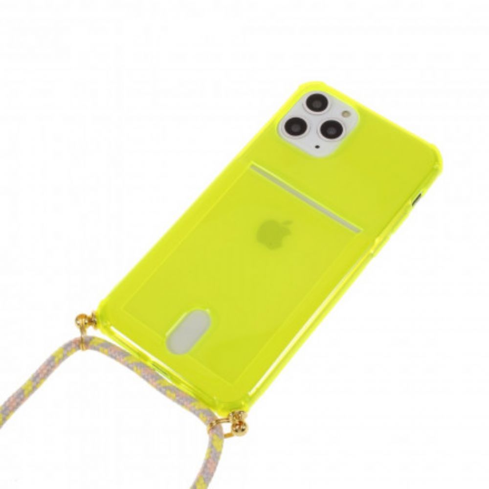 Hülle Für iPhone 11 Pro Mit Kordel Mit Kordelzug Mit Kartenhalter