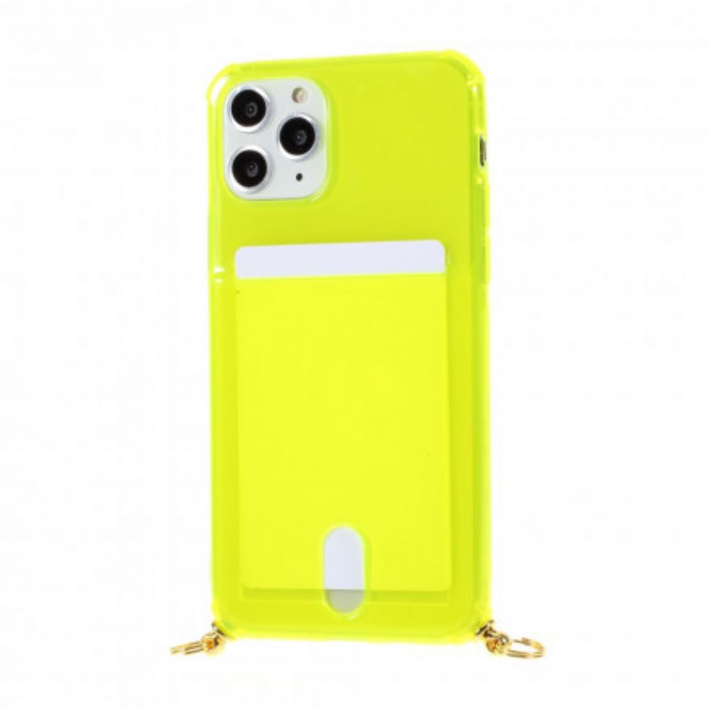 Hülle Für iPhone 11 Pro Mit Kordel Mit Kordelzug Mit Kartenhalter