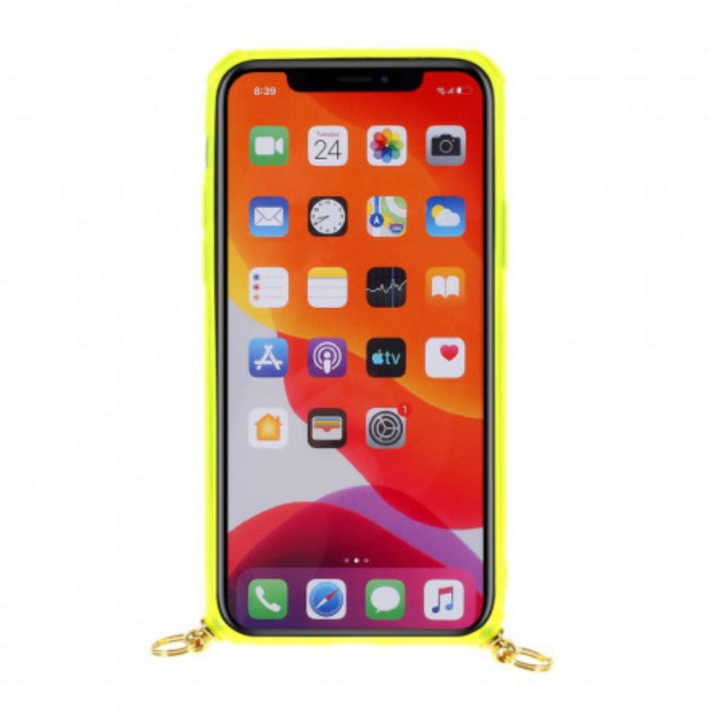 Hülle Für iPhone 11 Pro Mit Kordel Mit Kordelzug Mit Kartenhalter