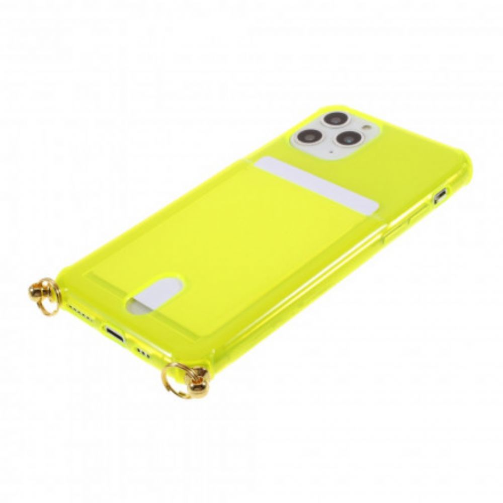 Hülle Für iPhone 11 Pro Mit Kordel Mit Kordelzug Mit Kartenhalter