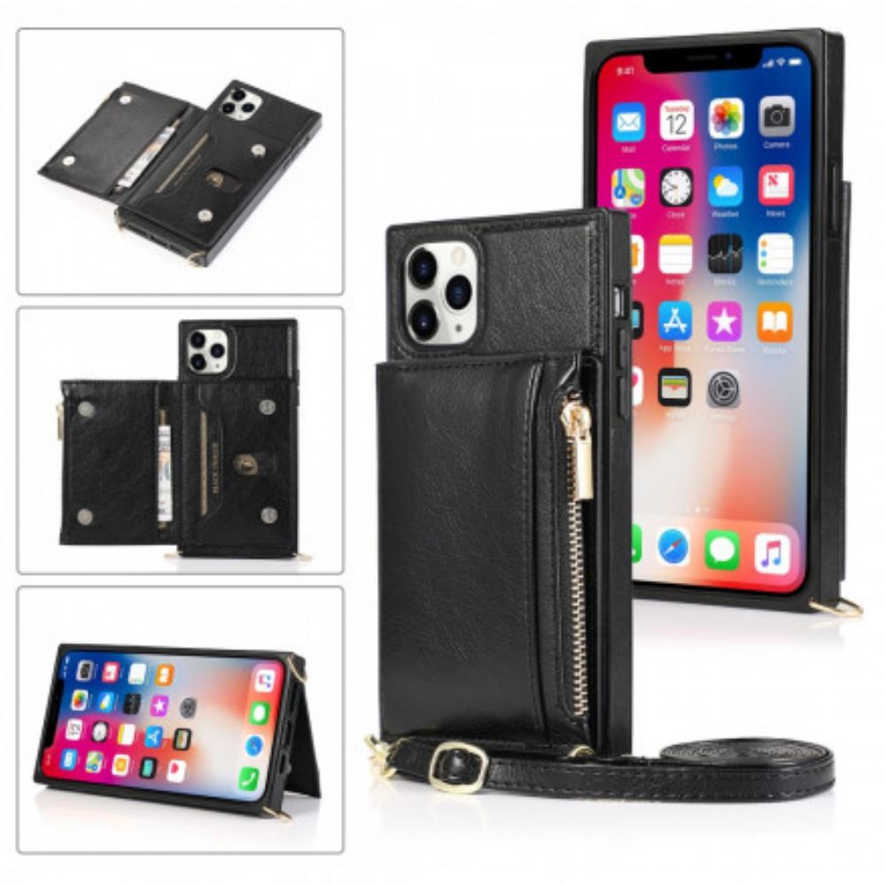 Hülle Für iPhone 11 Pro Multifunktional Mit Verstellbarem Riemen