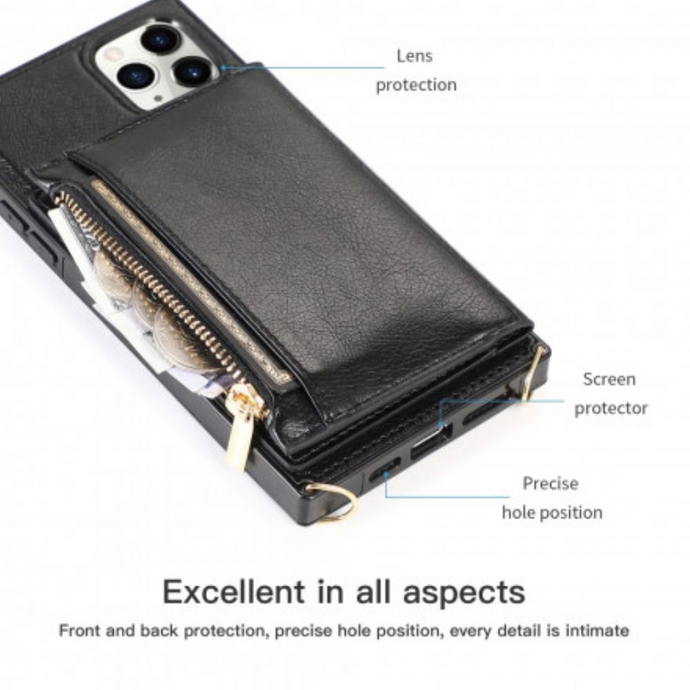 Hülle Für iPhone 11 Pro Multifunktional Mit Verstellbarem Riemen