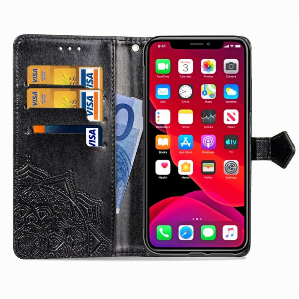 Lederhüllen Für iPhone 11 Pro Mandala Aus Dem Mittelalter