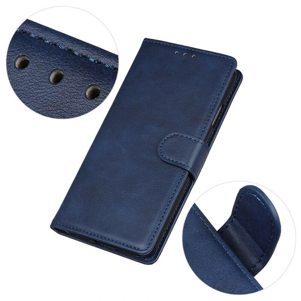 Flip Case Für OnePlus 8T Retro-mattleder-effekt
