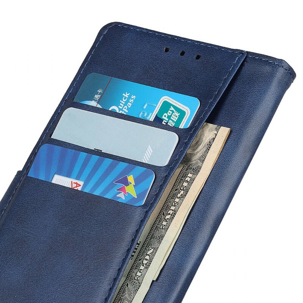 Flip Case Für OnePlus 8T Retro-mattleder-effekt