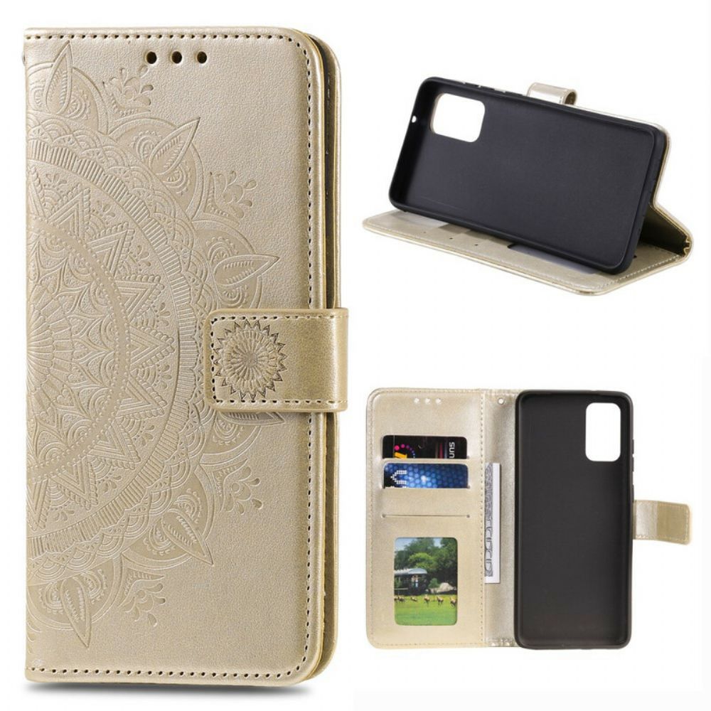 Flip Case Für OnePlus 8T Sonnen-mandala