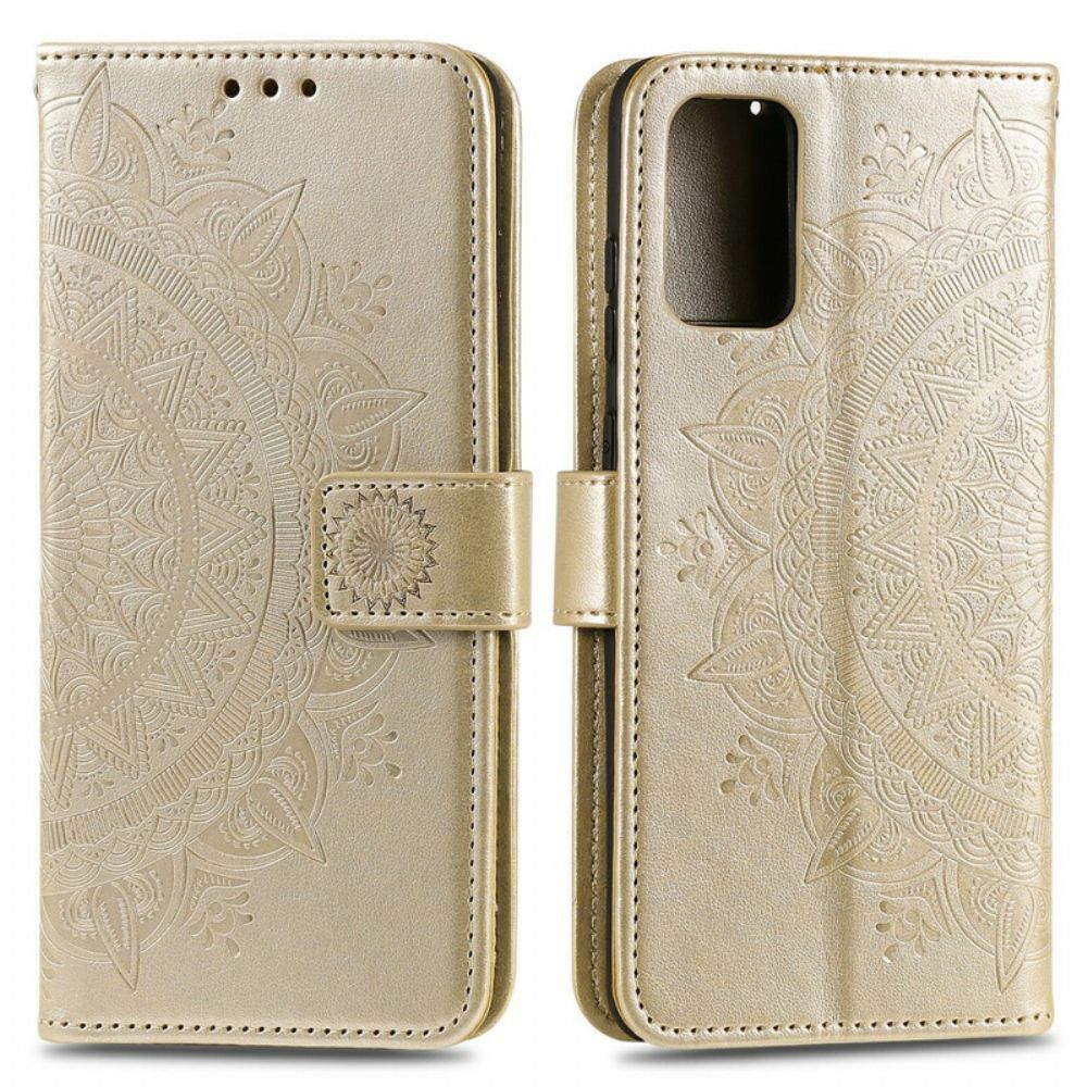 Flip Case Für OnePlus 8T Sonnen-mandala