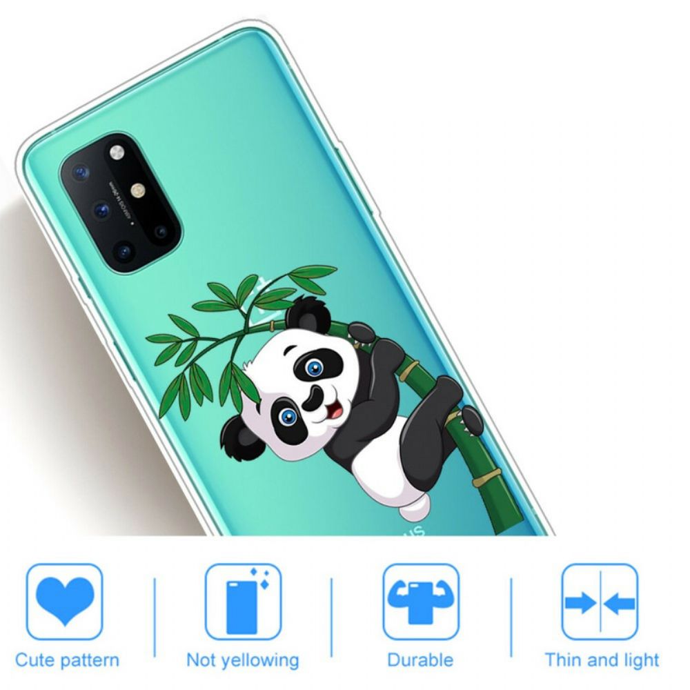 Handyhülle Für OnePlus 8T Nahtloser Panda Auf Bambus