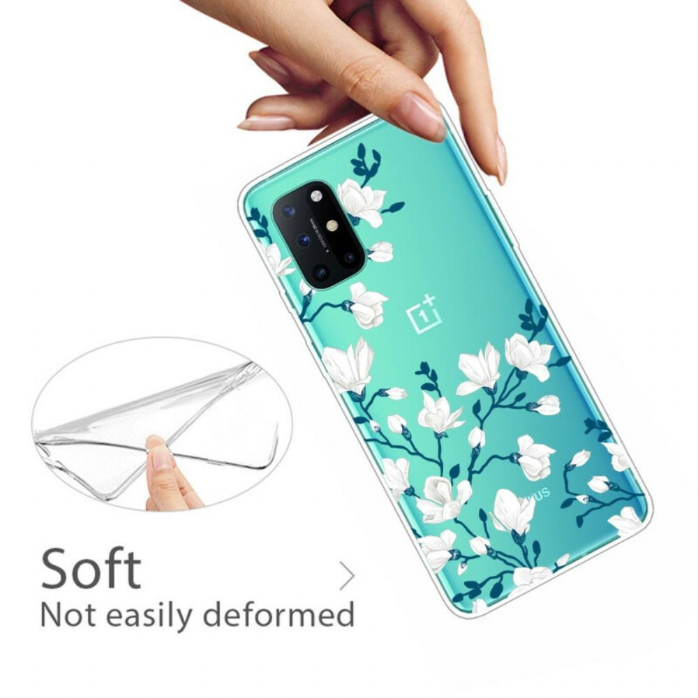 Handyhülle Für OnePlus 8T Weiße Blumen