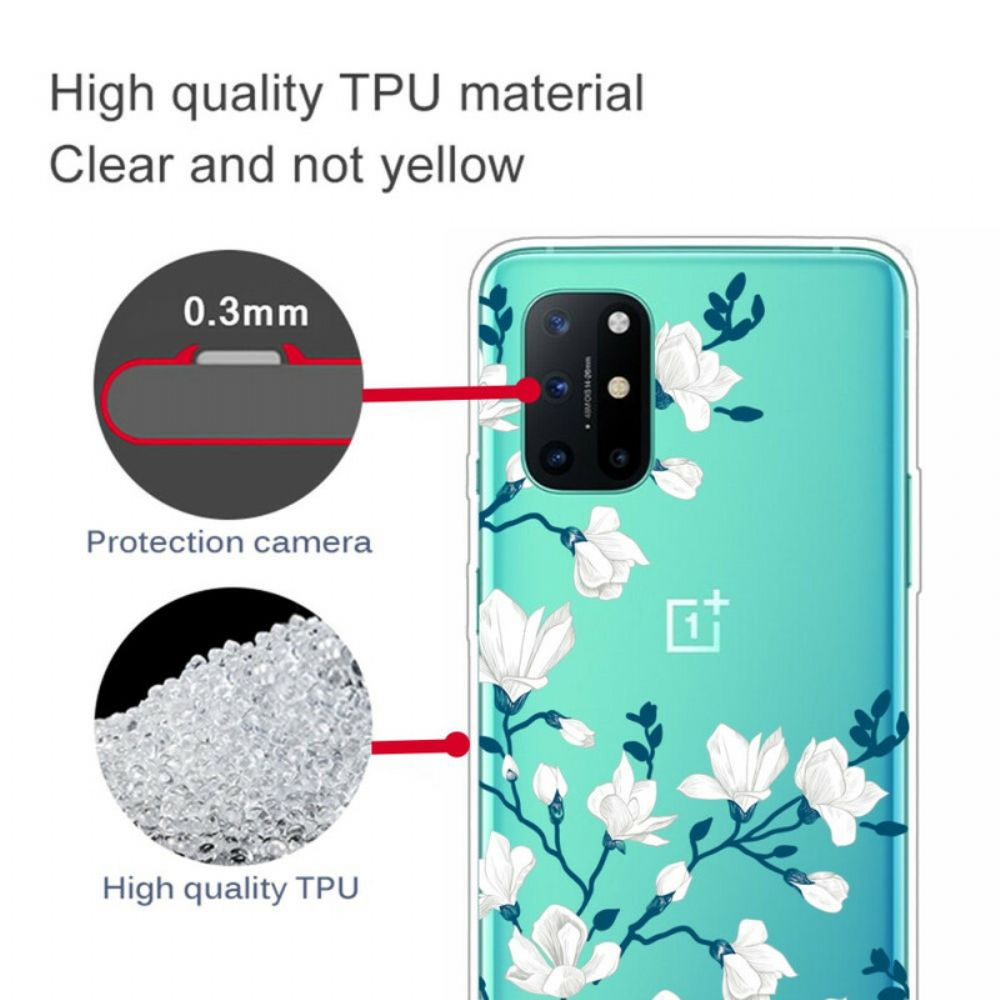 Handyhülle Für OnePlus 8T Weiße Blumen