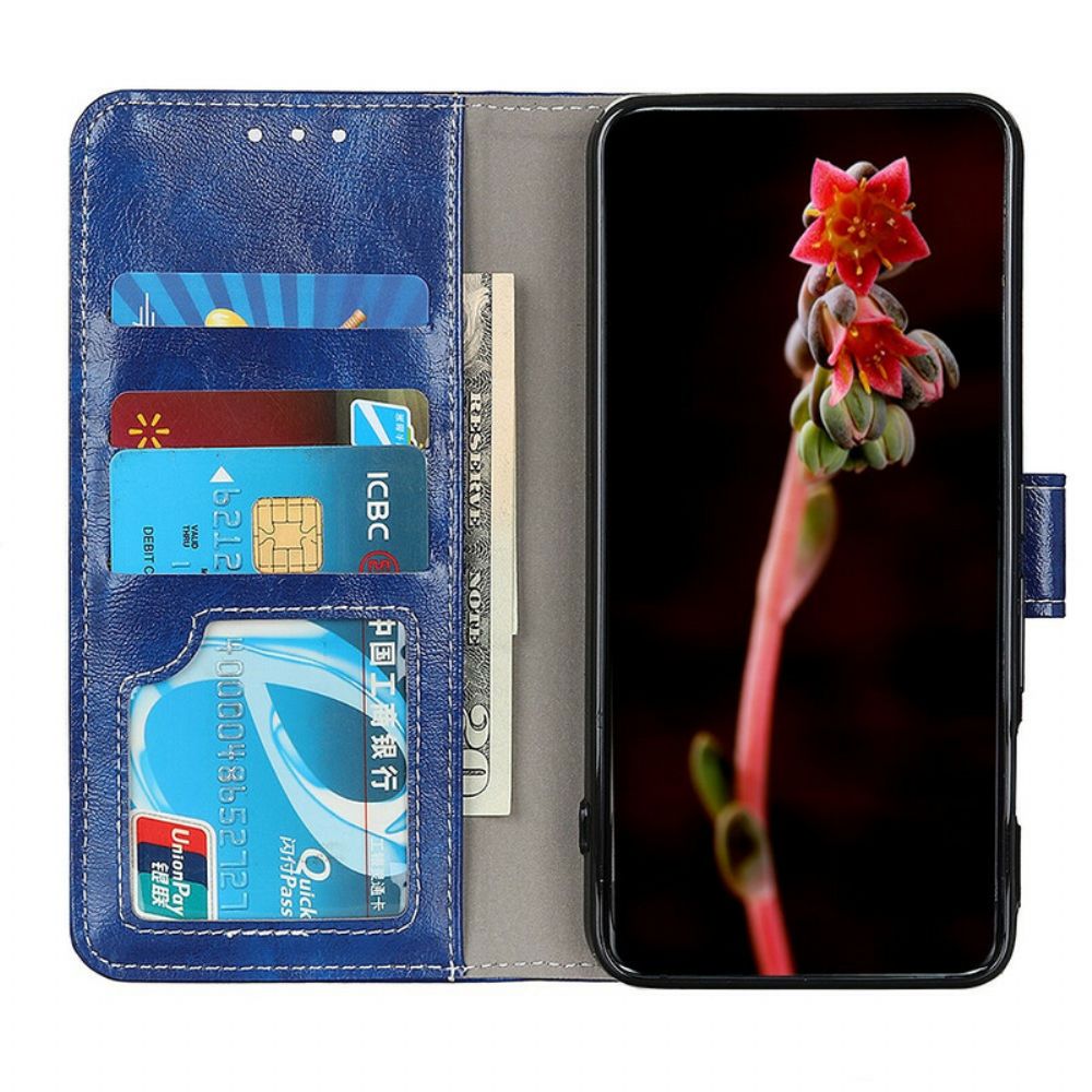 Lederhüllen Für OnePlus 8T Glänzende Und Sichtbare Nähte