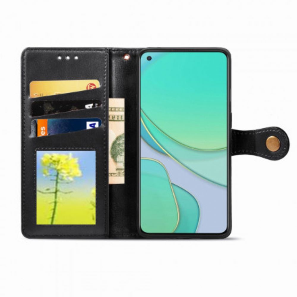 Lederhüllen Für OnePlus 8T Kunstleder Und Vintage-verschluss